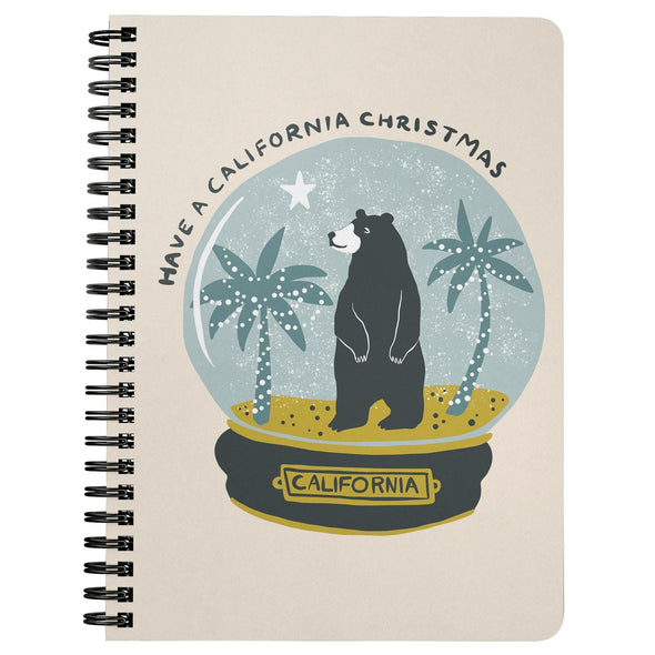 Have a California Christmas Cream Spiral Notebook-CA LIMITED