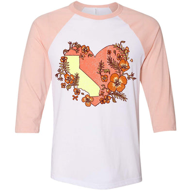 Heart State Baseball Tee-CA LIMITED