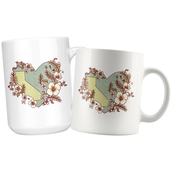 Heart State Green Ceramic Mug-CA LIMITED