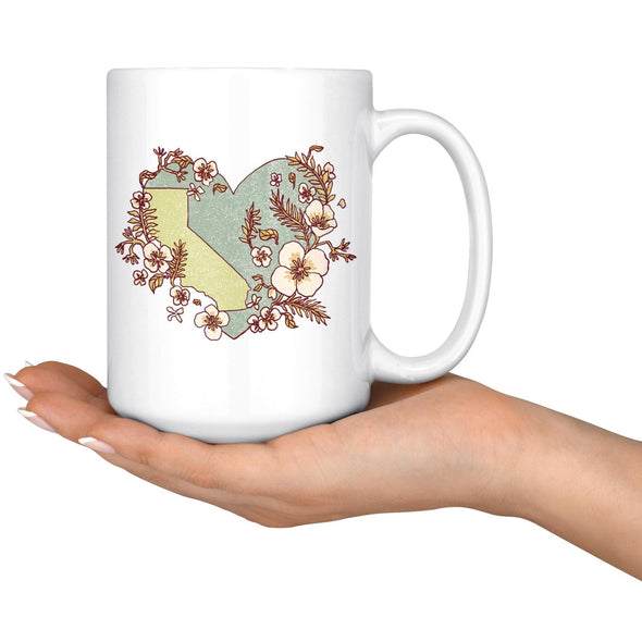 Heart State Green Ceramic Mug-CA LIMITED