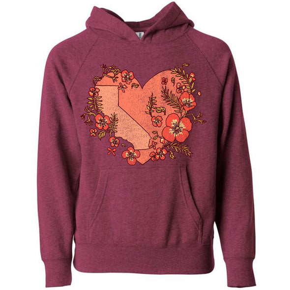 Heart State Raglan Toddlers Hoodie-CA LIMITED