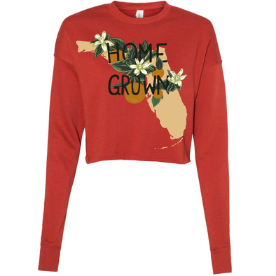 Home Grown FL Cropped Sweater-CA LIMITED