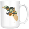 Home Grown FL Peach Ceramic Mug-CA LIMITED