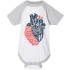 I Left My Heart In CA Baseball Baby Onesie-CA LIMITED