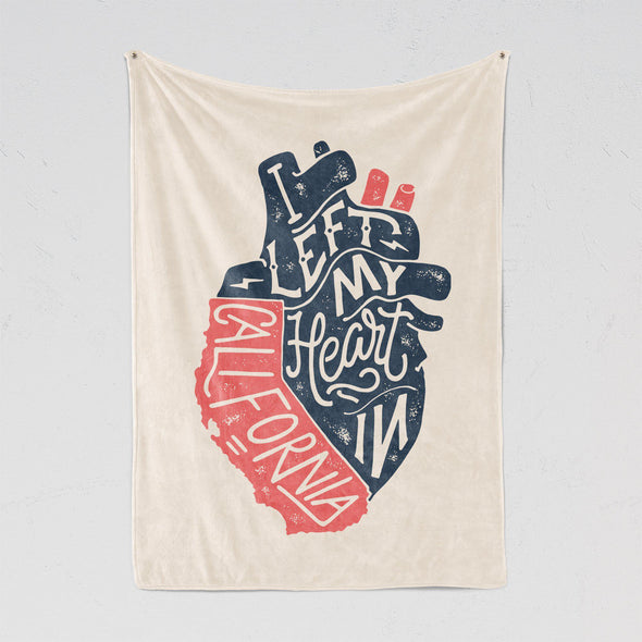 I Left My Heart In CA Blanket-CA LIMITED