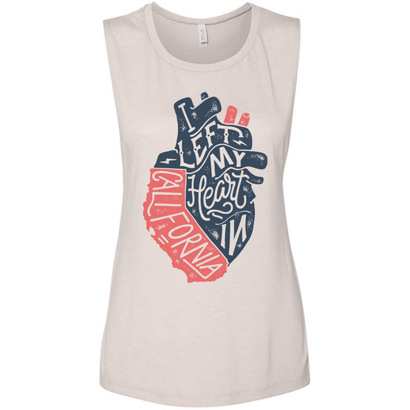 I Left My Heart In CA Muscle Tank-CA LIMITED