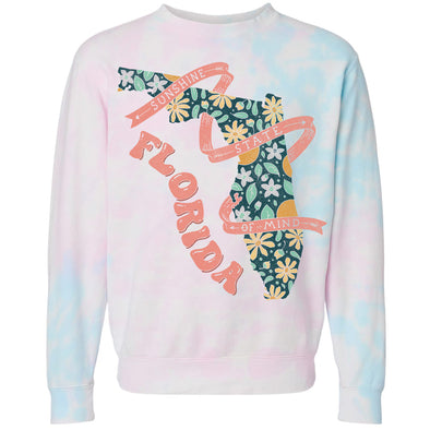 Sunshine State Florida Tie Dye Florida Sweater