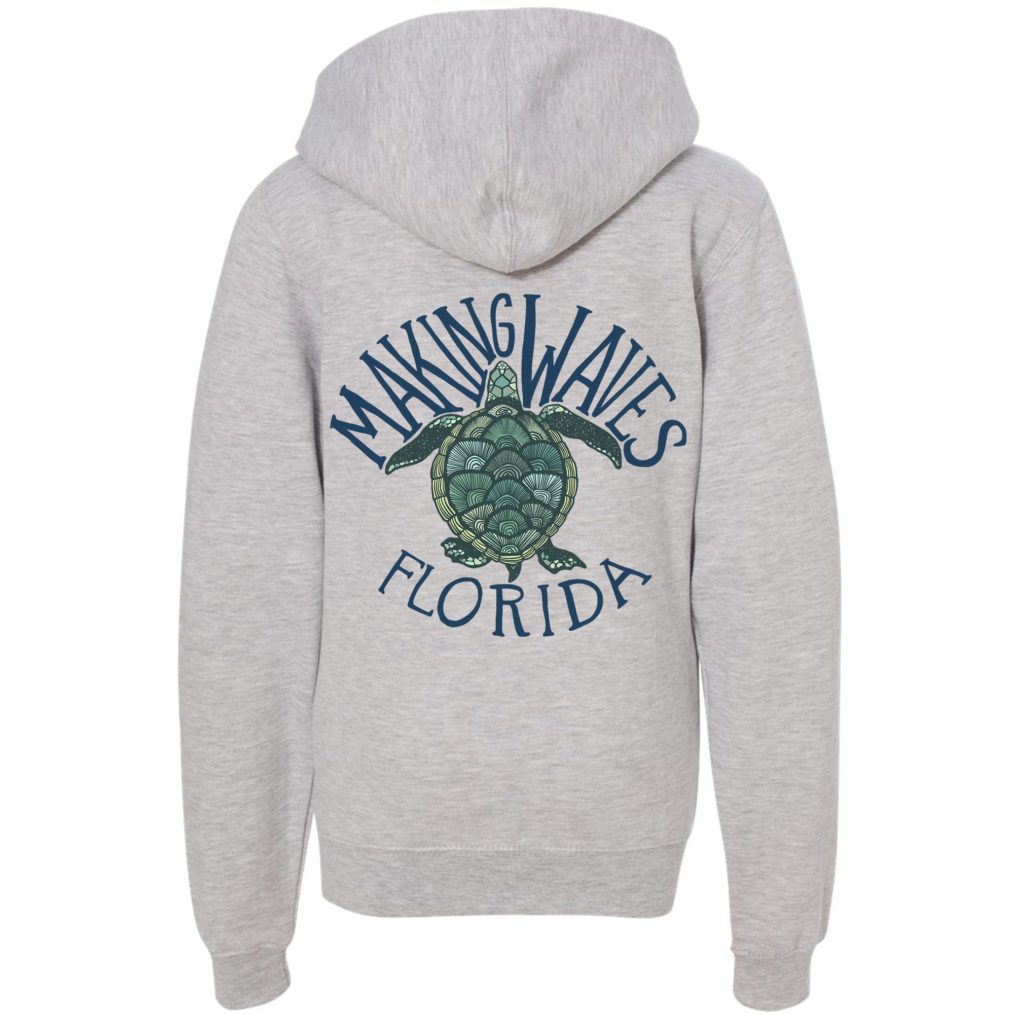 Sea Turtle Florida Zipper Hoodie