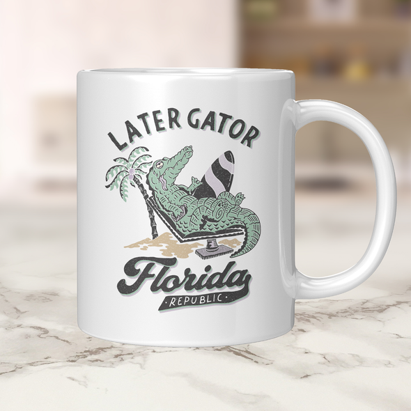 Later Gator Florida Ceramic Mug
