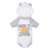 Made In California Hooded Baby Onesie-CA LIMITED