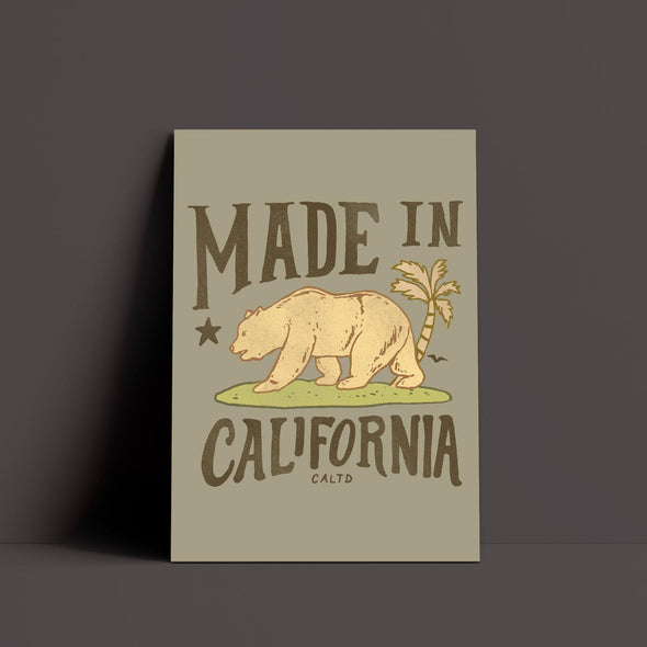 Made in California Army Poster-CA LIMITED