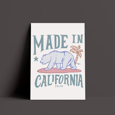 Made in California Off White Poster-CA LIMITED