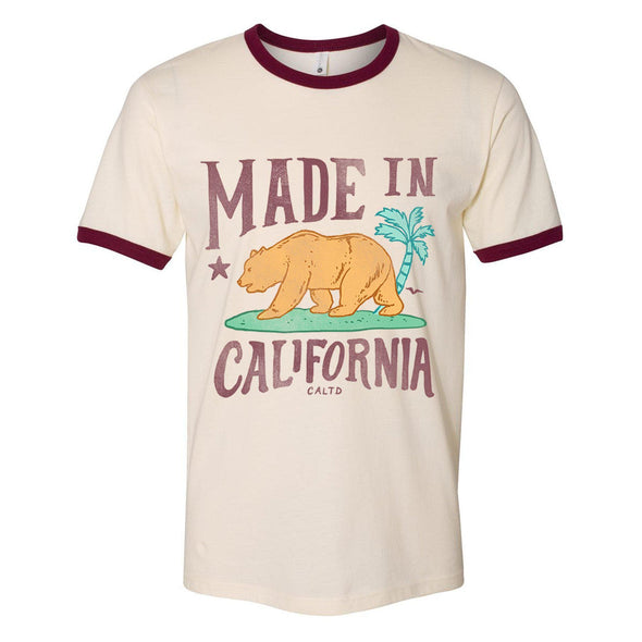 Made in California Ringer Tee-CA LIMITED