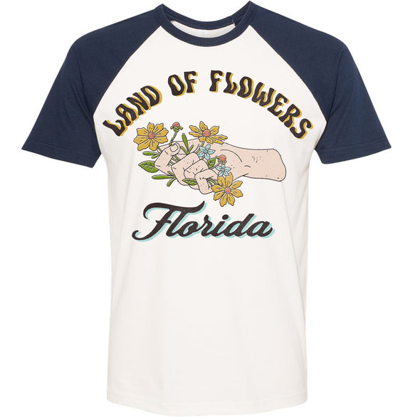 Land of Flowers Florida Raglan Tee