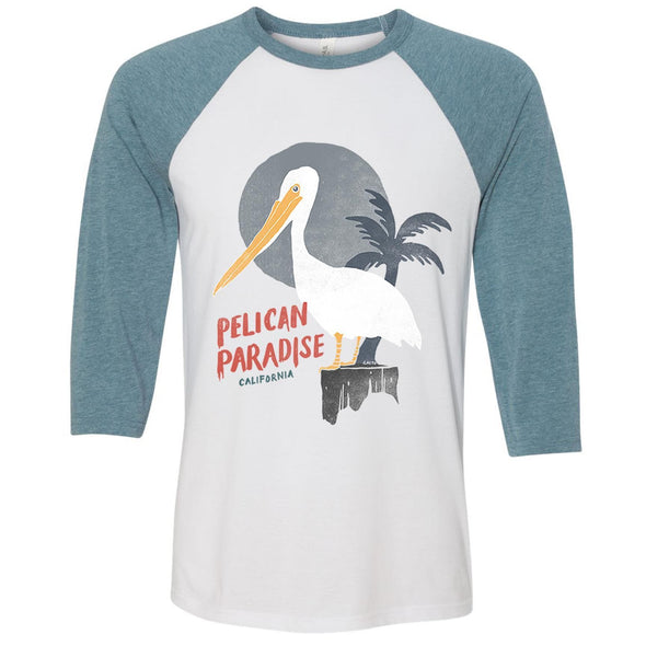 Pelican Paradise Baseball Tee-CA LIMITED