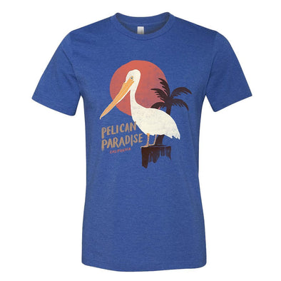 Pelican Paradise Heather True Royal Tee-CA LIMITED