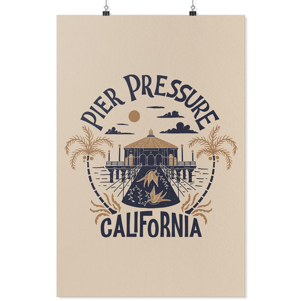 Pier Pressure Cream Poster-CA LIMITED