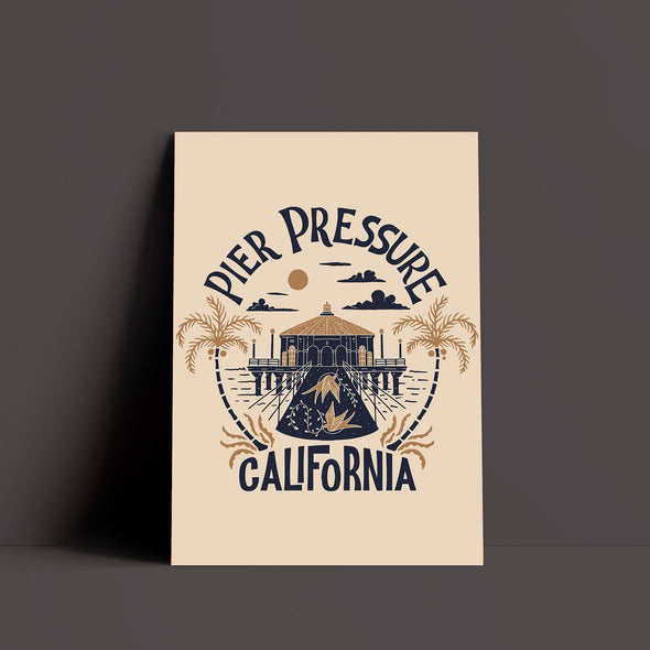 Pier Pressure Cream Poster-CA LIMITED