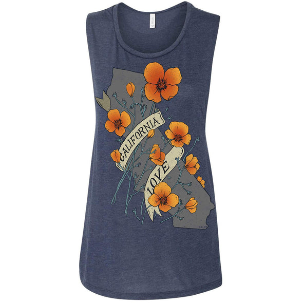 Poppies CA Love Muscle Tank-CA LIMITED