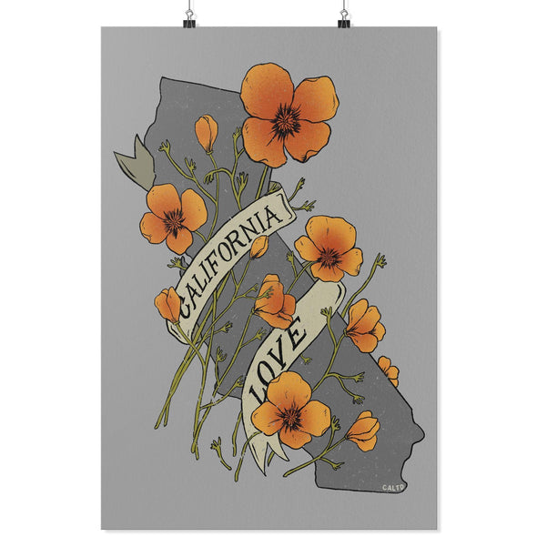 Poppy CA Love Grey Poster-CA LIMITED