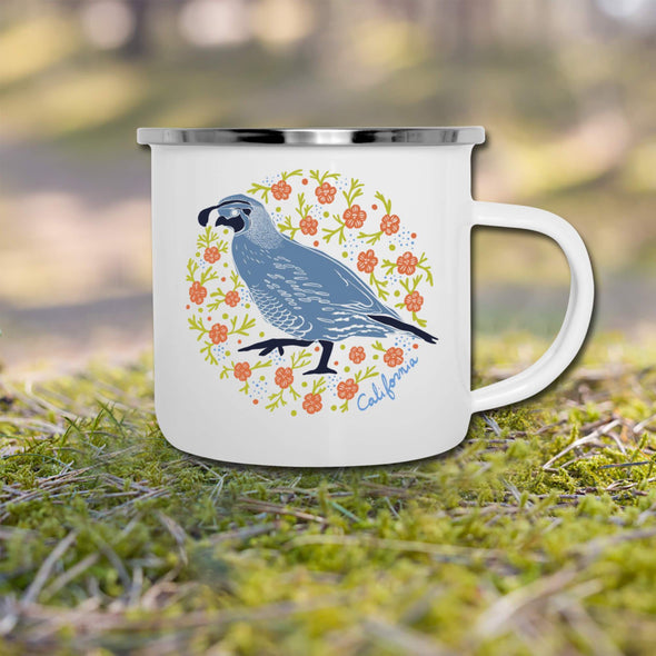 Poppy Quail Camper Mug-CA LIMITED