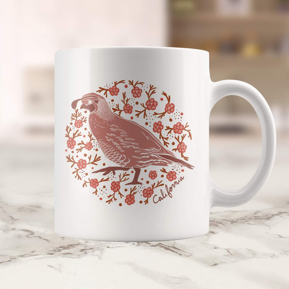 Poppy Quail Mug-CA LIMITED