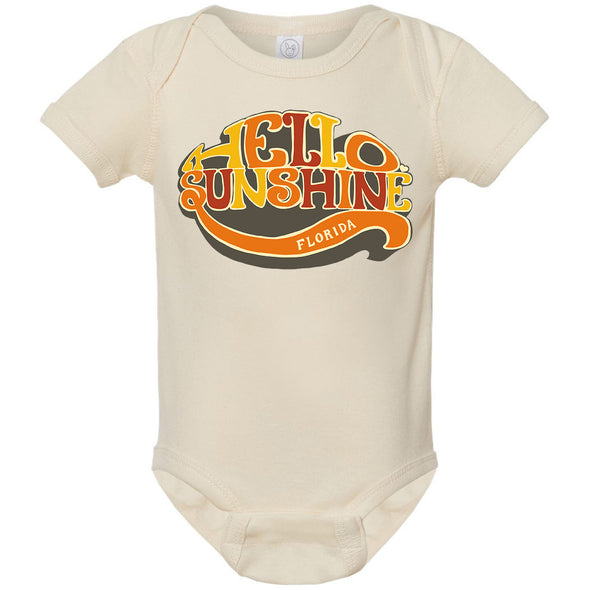 Hello Sunshine Florida Baby Onesie