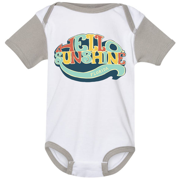 Hello Sunshine Florida Baby Onesie