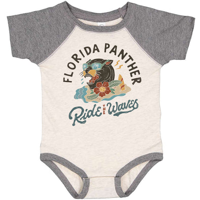 Florida Panther Baseball Baby Onesie