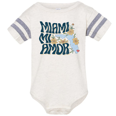 Miami Mi Amor Florida Stripes Baby Onesie