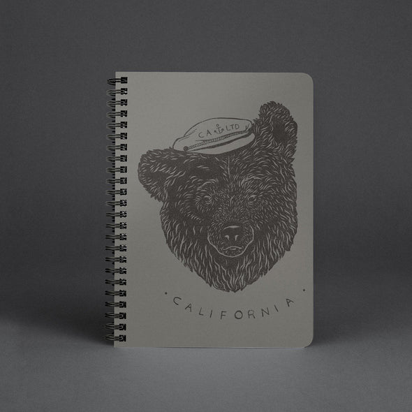 Sailor Bear Grey Spiral Notebook-CA LIMITED