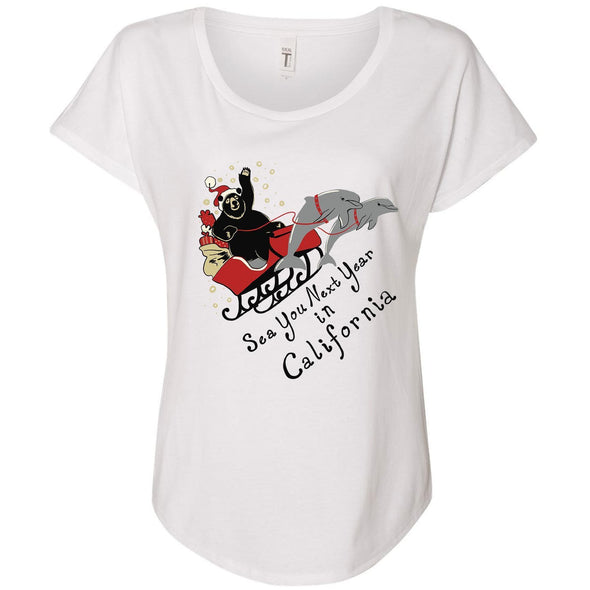 Santa Bear White Dolman-CA LIMITED