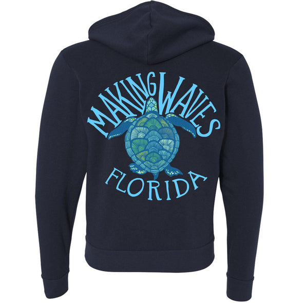 Sea Turtle FL Zipper Hoodie-CA LIMITED