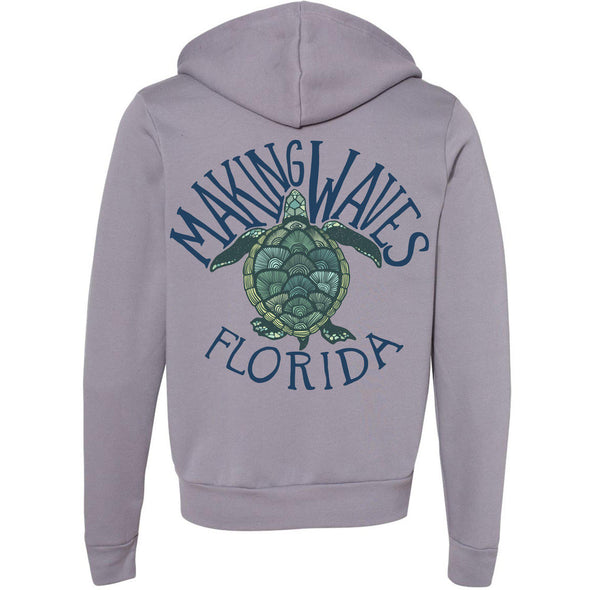 Sea Turtle FL Zipper Hoodie-CA LIMITED