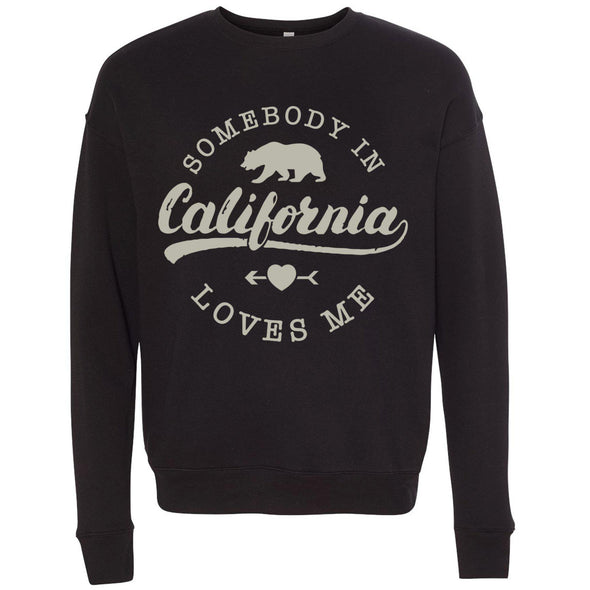 Somebody Loves Me In CA Drop Shoulder Sweater-CA LIMITED