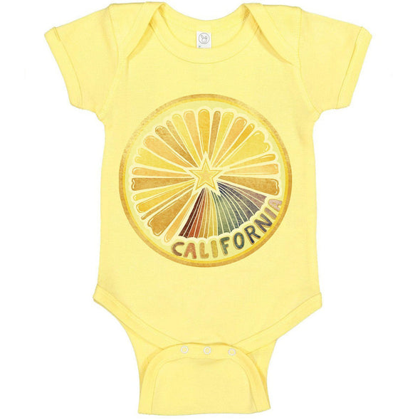 Starburst Orange Baby Onesie-CA LIMITED