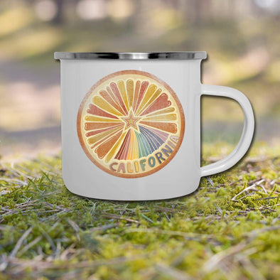 Starburst Orange Camper Mug-CA LIMITED