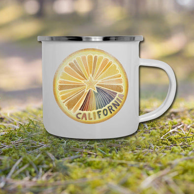 Starburst Orange Camper Mug-CA LIMITED