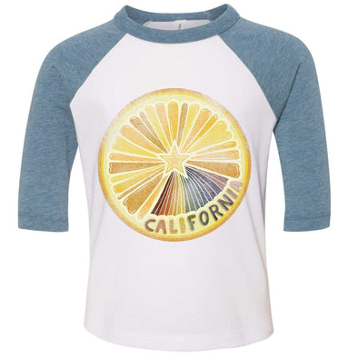 Starburst Orange Toddler Baseball Tee-CA LIMITED