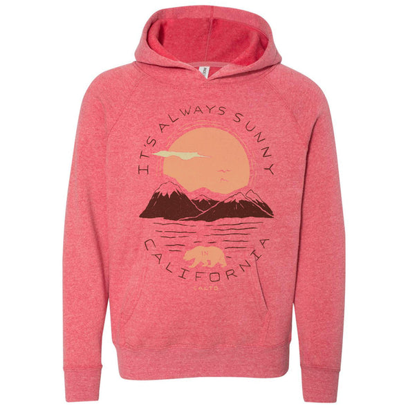 Sunny California Raglan Youth Hoodie-CA LIMITED