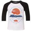 Sunny California Toddler Baseball Tee-CA LIMITED