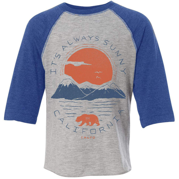 Sunny California Toddler Baseball Tee-CA LIMITED