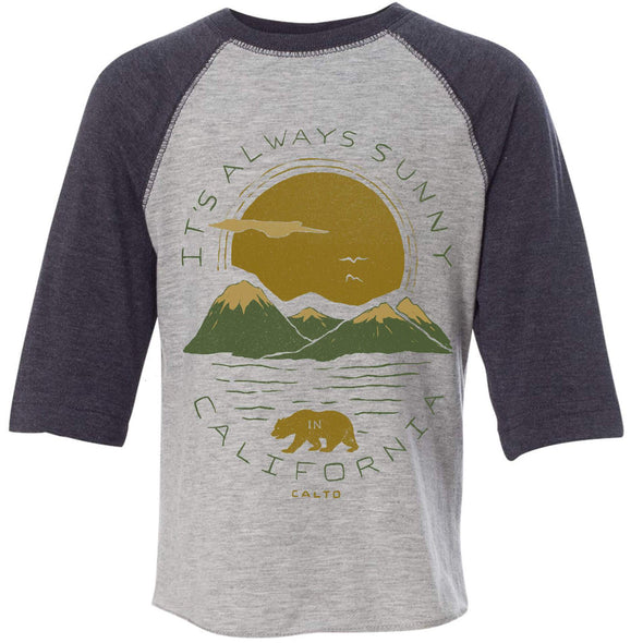 Sunny California Toddler Baseball Tee-CA LIMITED