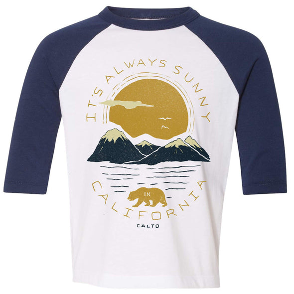 Sunny California Toddler Baseball Tee-CA LIMITED