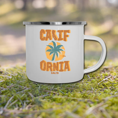 Sunset CA Love Orange Camper Mug-CA LIMITED