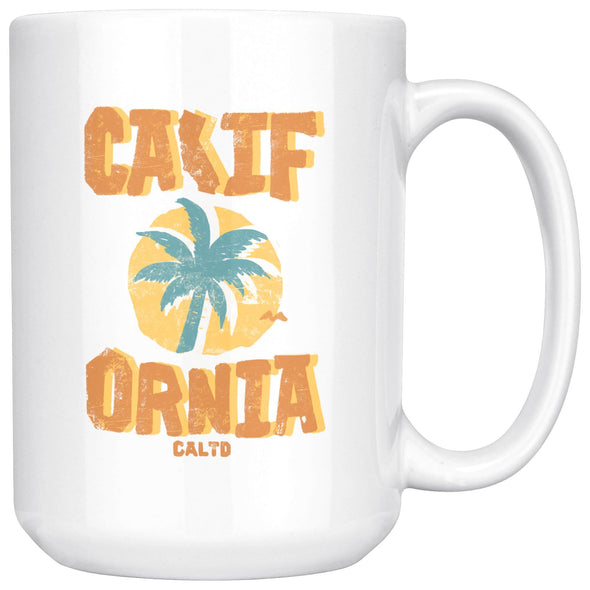 Sunset CA Love Orange Ceramic Mug-CA LIMITED