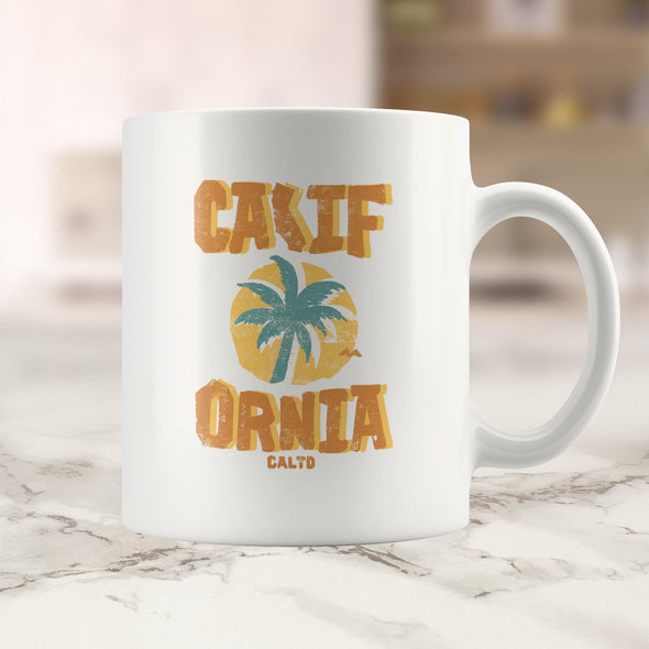 Sunset CA Love Orange Ceramic Mug-CA LIMITED