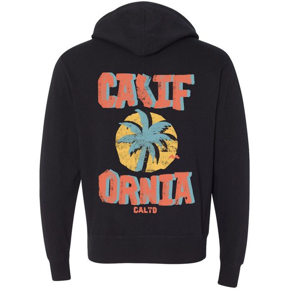 Sunset CA Love Zipper Hoodie-CA LIMITED