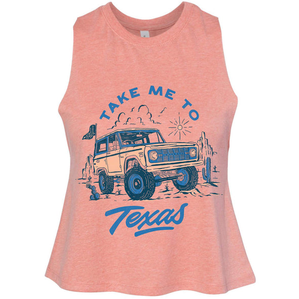 Take Me Tx Crop Tank-CA LIMITED