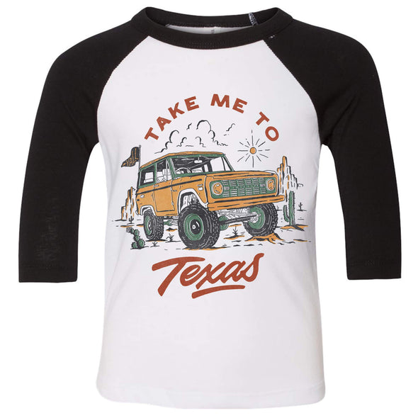 Take Me Tx Toddler Baseball Tee-CA LIMITED